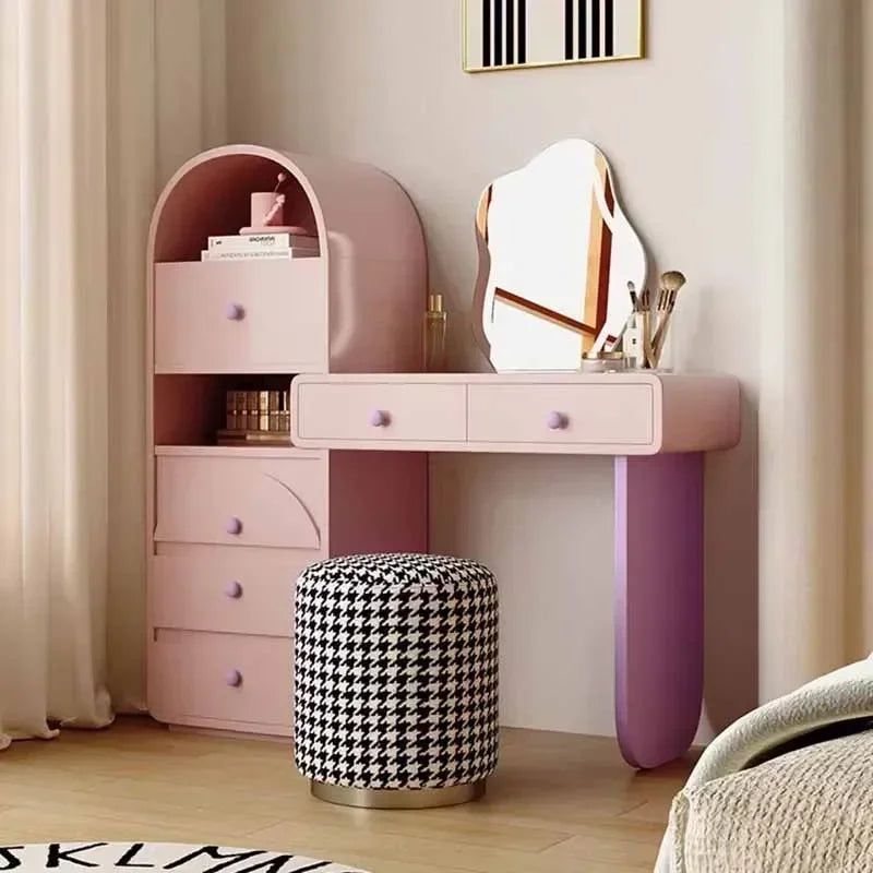 Storage Stool Dressing Table Mirrors Minimalist